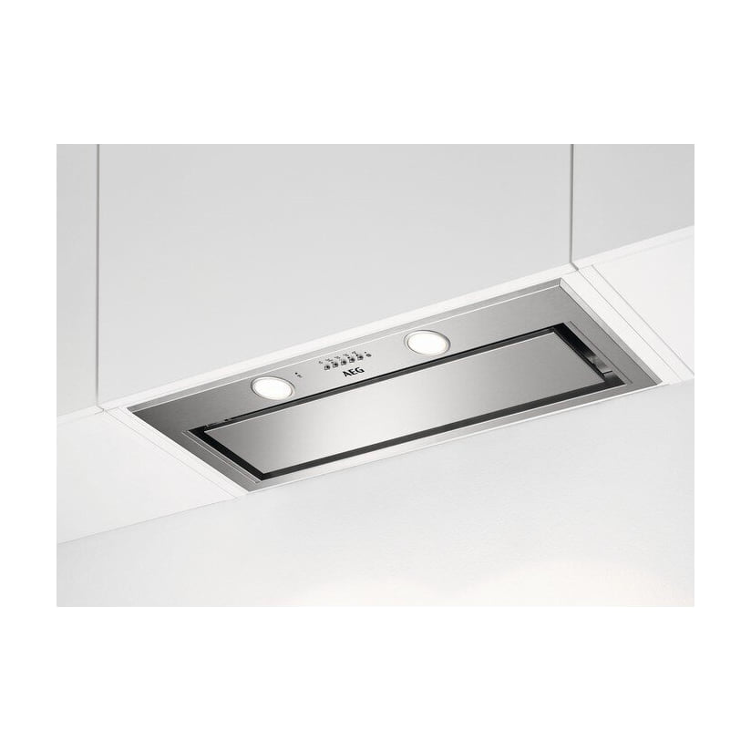 Grupo filtrante AEG DGE5861HM de 80 cm con Hob2Hood e inox antihuellas