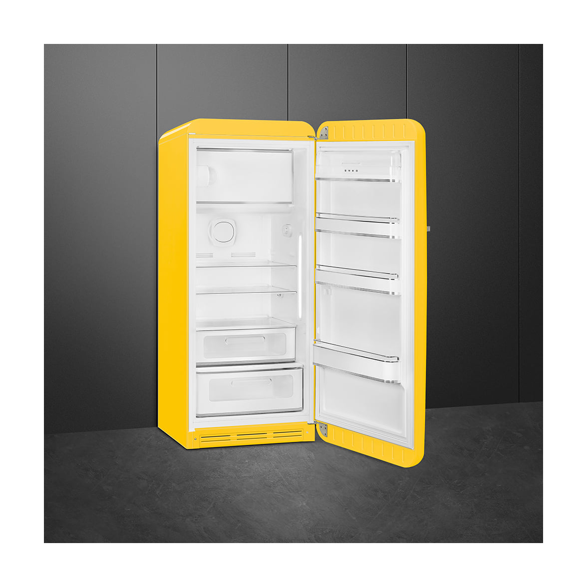 Frigorífico de una puerta Smeg FAB28RYW6 amarillo, 270 l, clase C