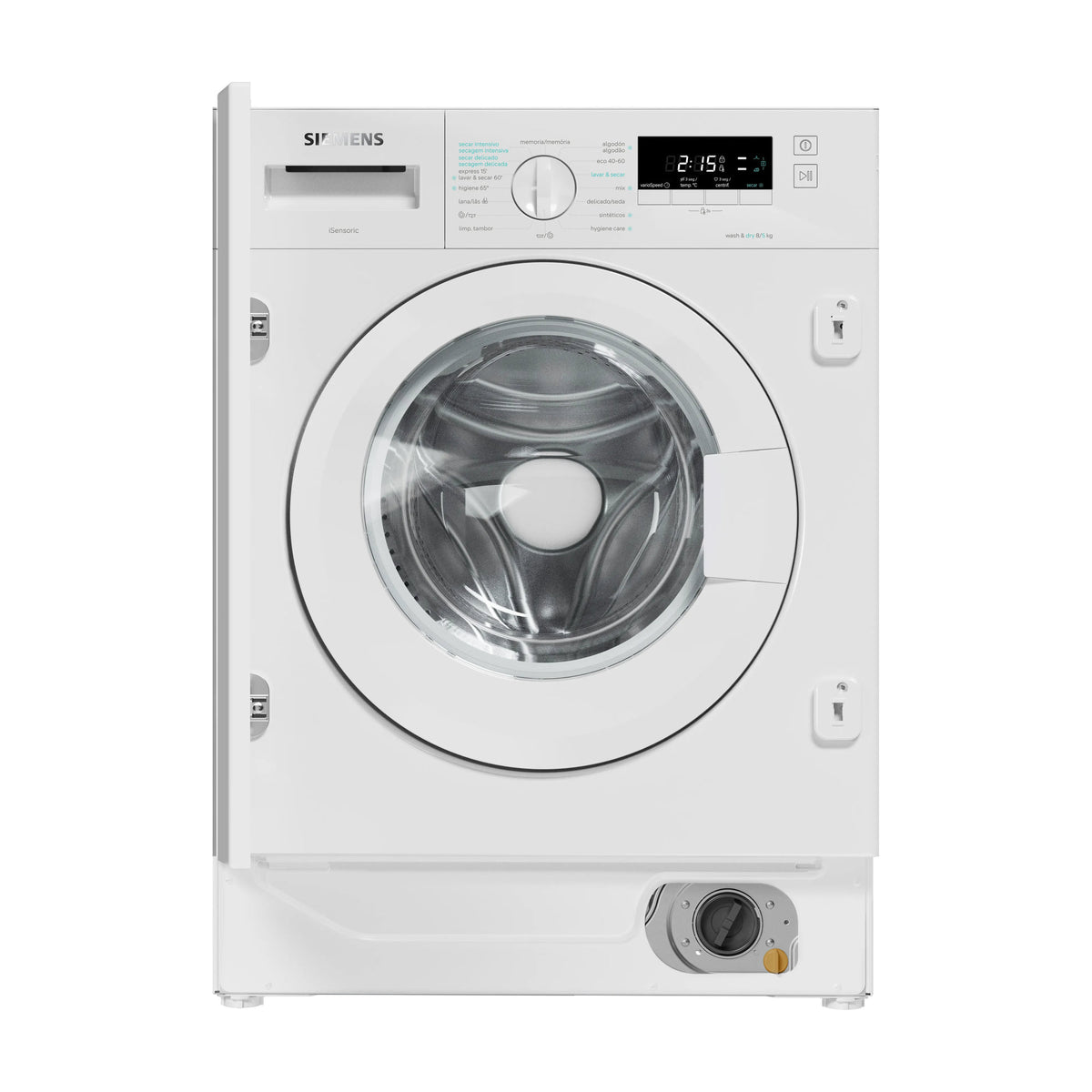 Lavasecadora integrable Siemens WK14D260ES, 8/5 kg y 1400 rpm