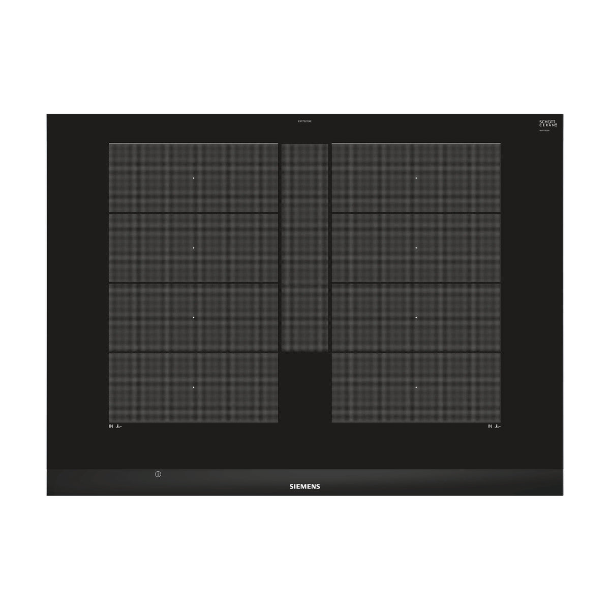 Placa de inducción Siemens EX775LYE4E de 70 cm con flexInducción Plus