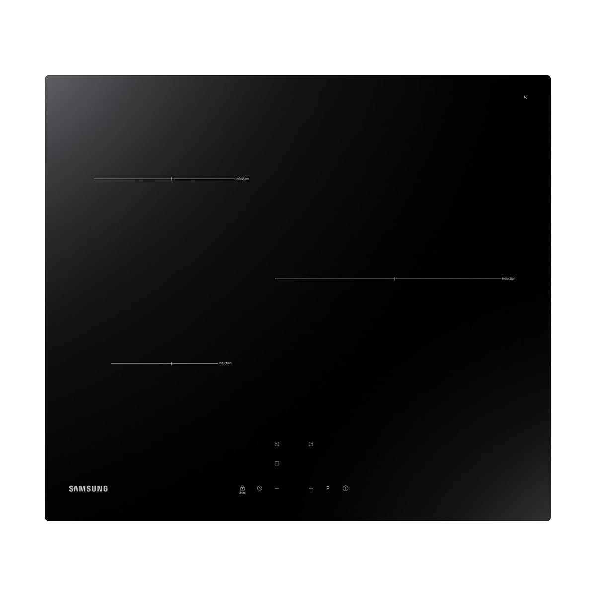 Placa de inducción Samsung NZ63T3706A1/UR de 59 cm con 3 zonas y Power Boost