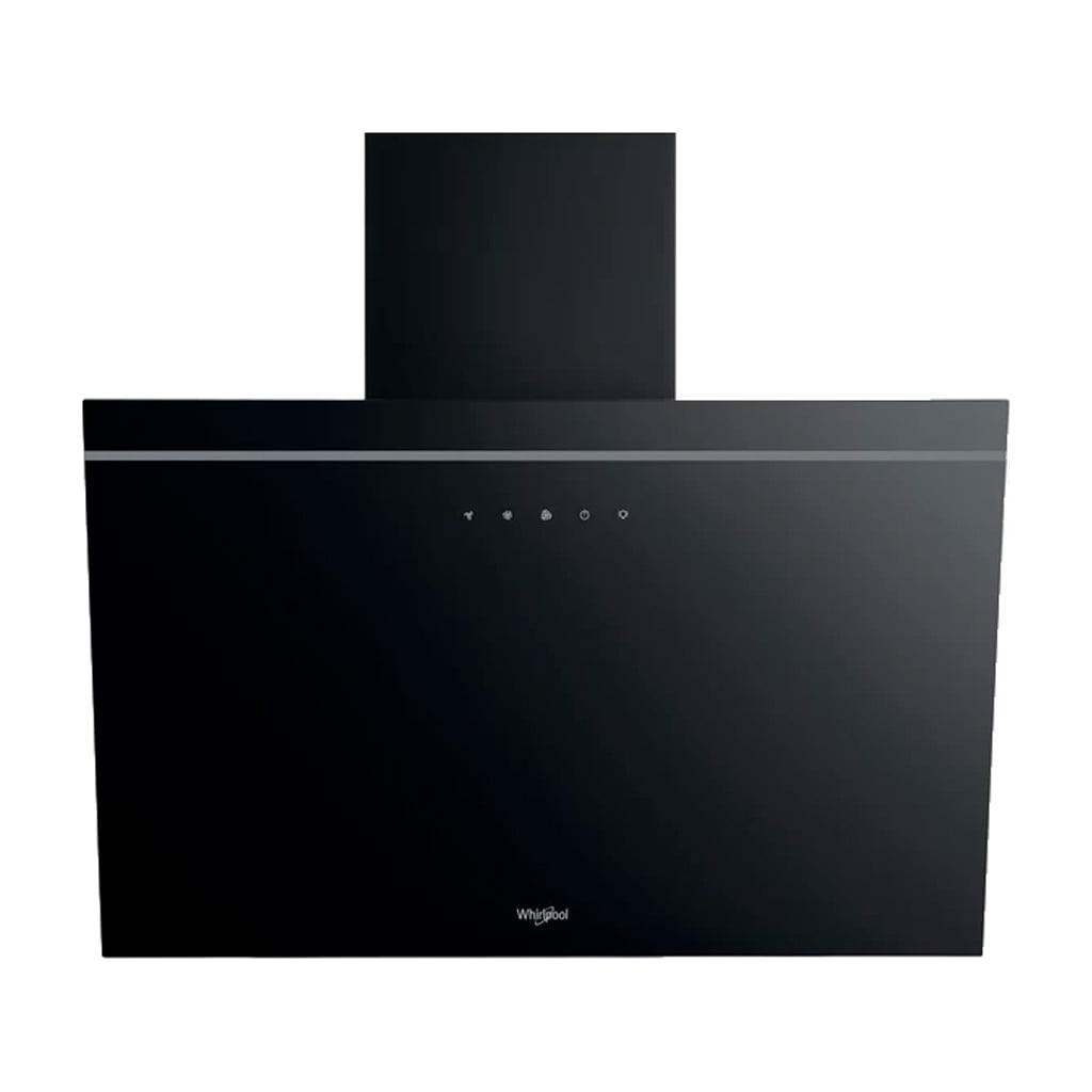 Campana decorativa Whirlpool AKR 62F LT K de 60 cm en cristal negro, clase A