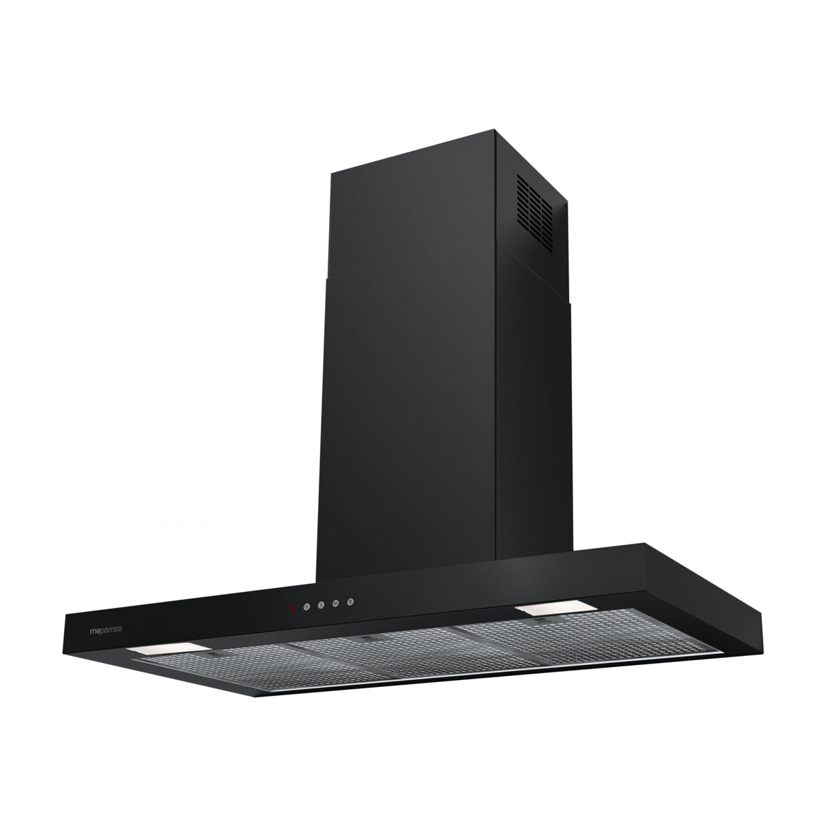 Campana decorativa Mepamsa Stilo Neo 90 negra, 710 m³/h y clase B
