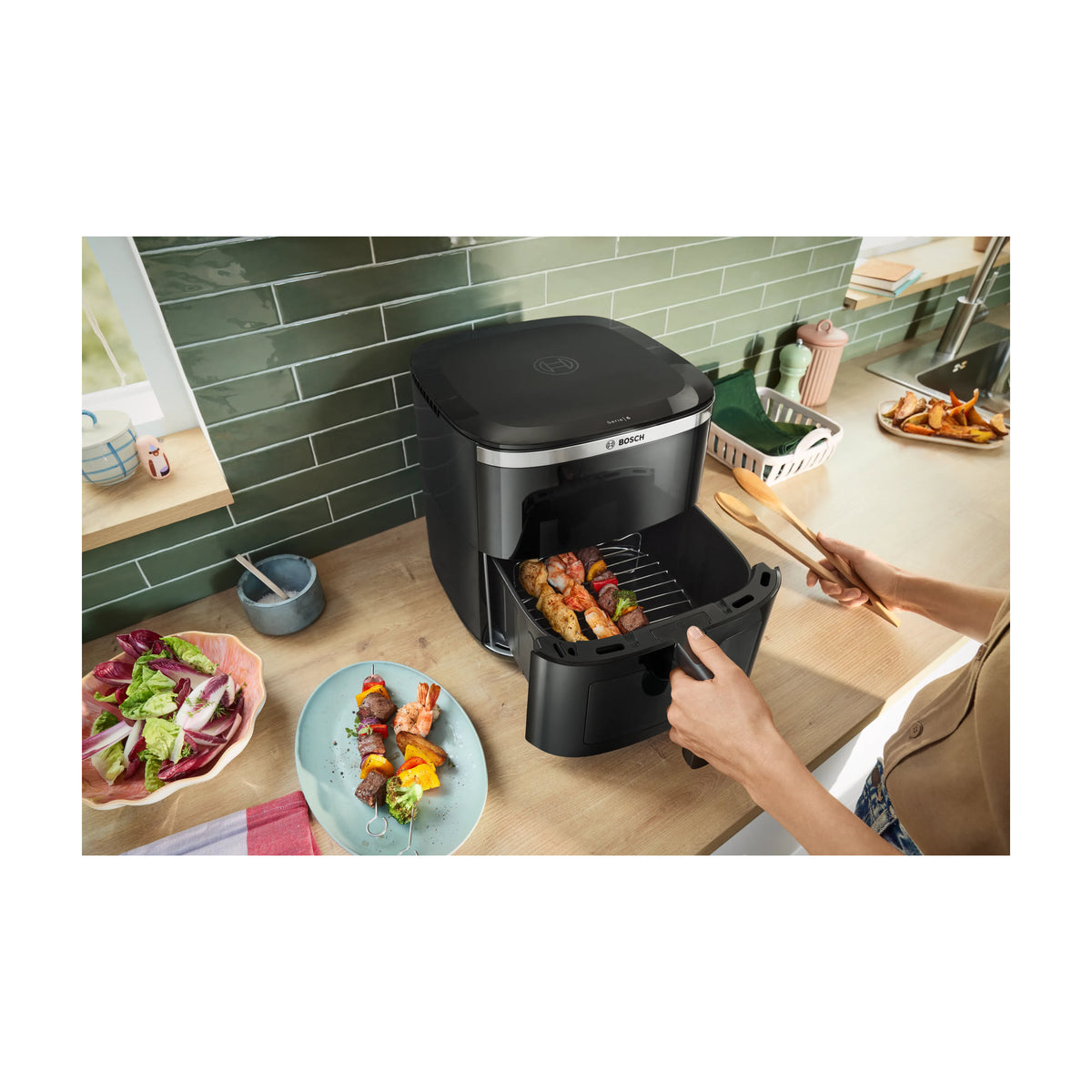 Freidora de aire Bosch MAF671B1 de 7,2 l y 1800 W