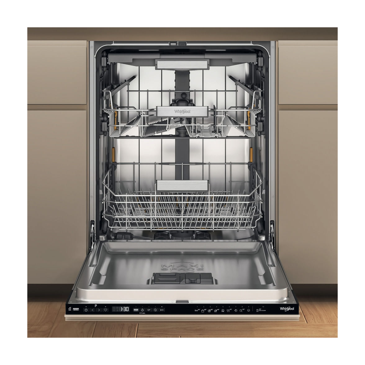Lavavajillas integrable Whirlpool W7I HP40 L, 15 cubiertos, clase C