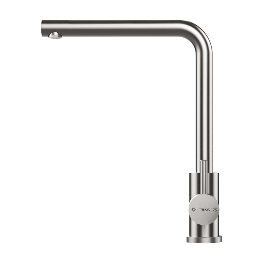 Grifo de cocina Teka UNI 9330 XP monomando, inox y caño alto