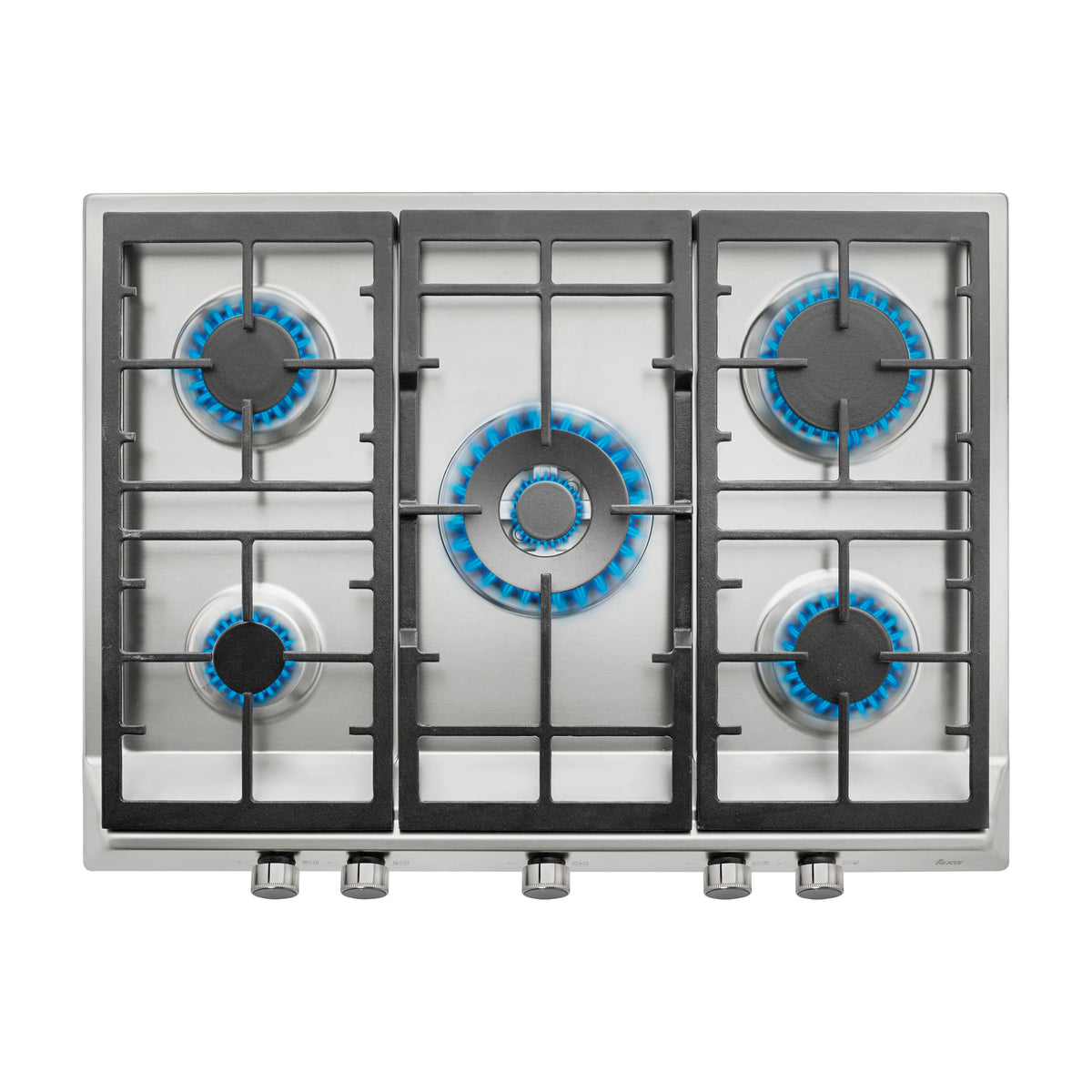 Placa de gas Teka EX 70.1 5G AI AL DR CI NAT, 5 quemadores, inox
