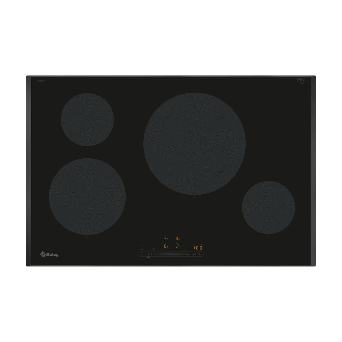 Placa de inducción Balay 3EB985LH de 80 cm, 4 zonas y Home Connect