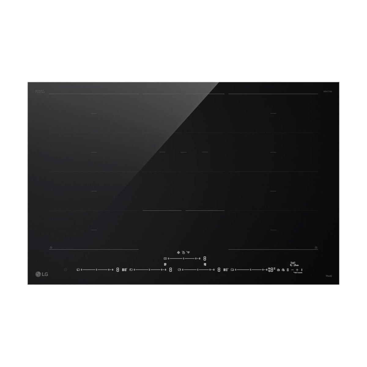 Placa de inducción LG CI9D3059BN de 80 cm con 5 zonas y Full Flex