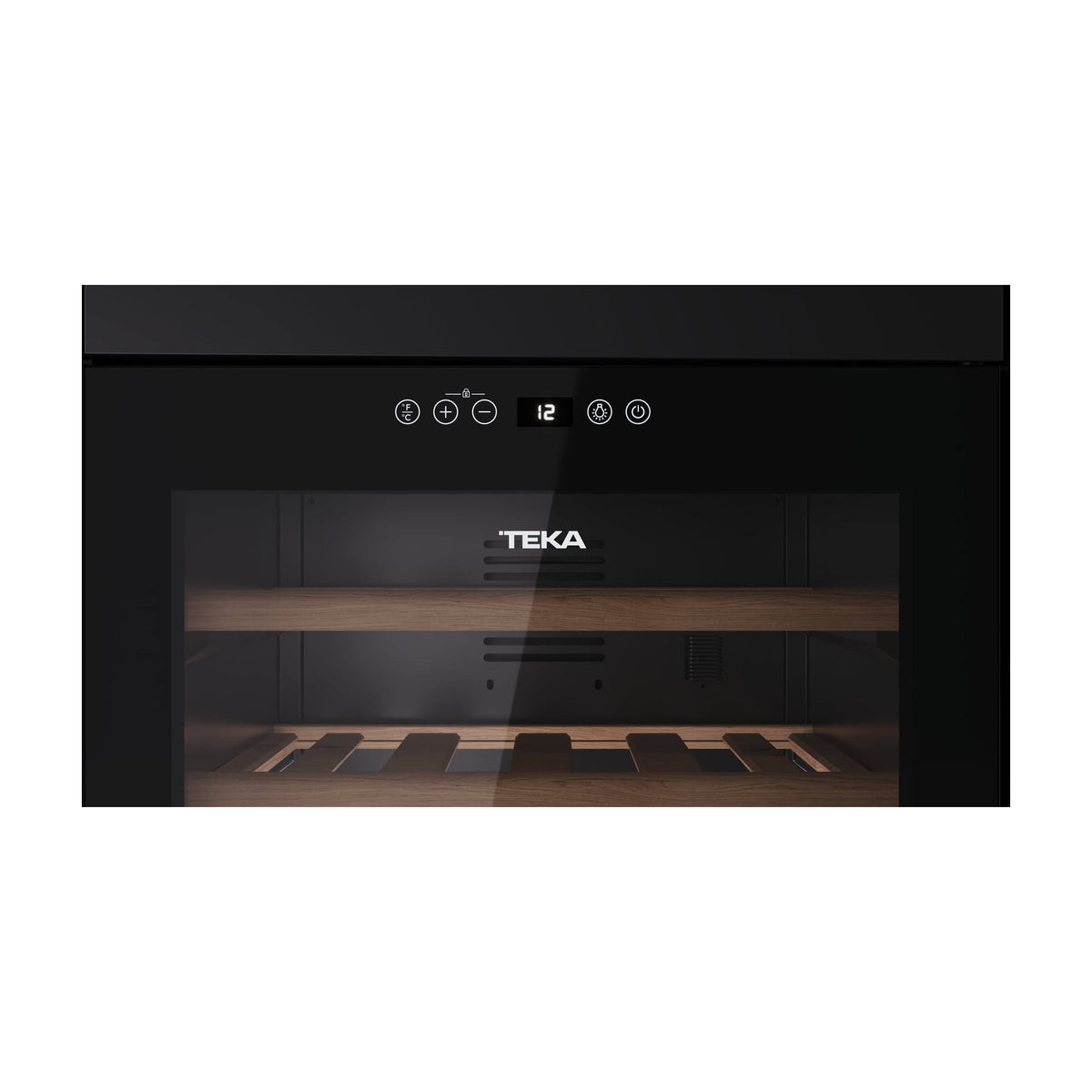 Vinoteca Teka Sommelier RVF 10051 GBK de 51 botellas, cristal negro