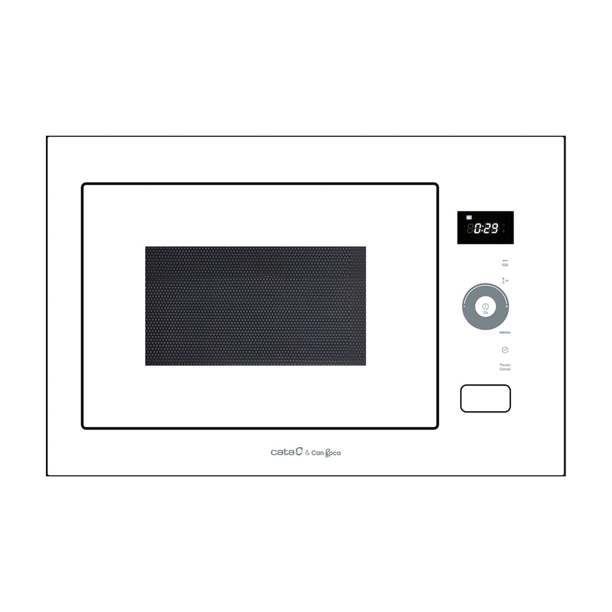 Microondas integrable Cata MC B250 DT GWH de 25 l con grill de cuarzo