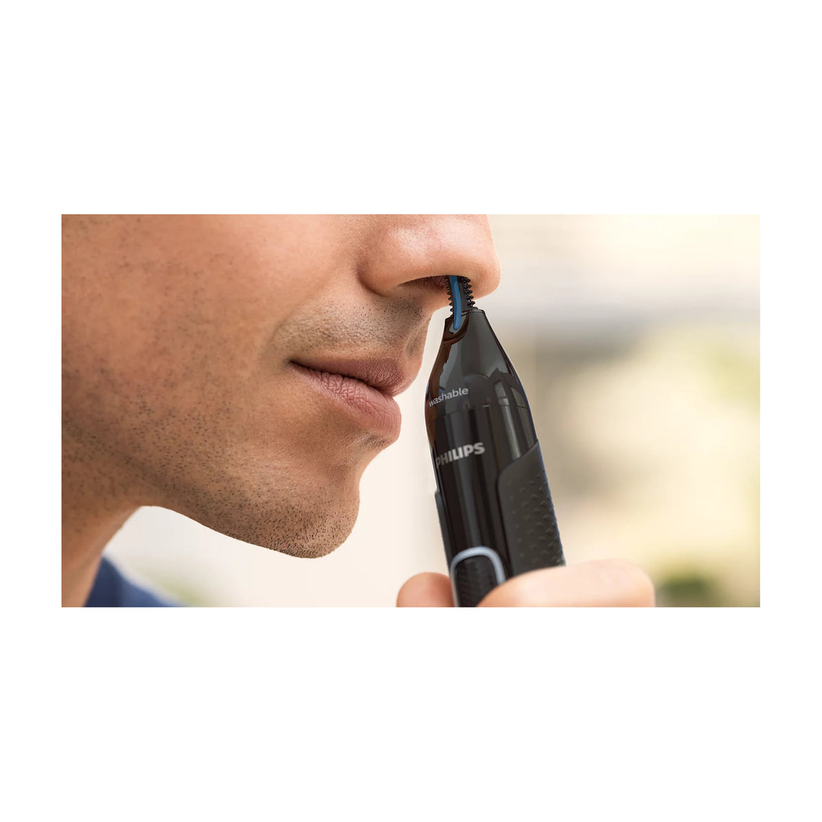 Recortador de nariz y orejas Philips NT5650/16 lavable con pila AA