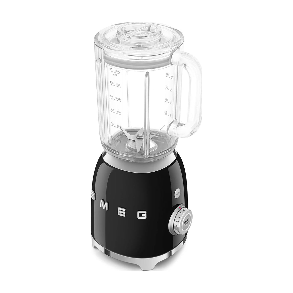 Batidora de vaso Smeg BLF03BLEU negra, 800 W y 1,5 l