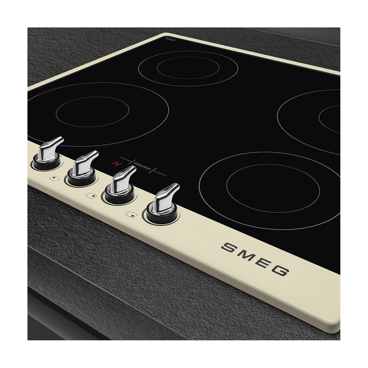 Placa de inducción Smeg SI964PM de 60 cm, 4 zonas y mandos frontales