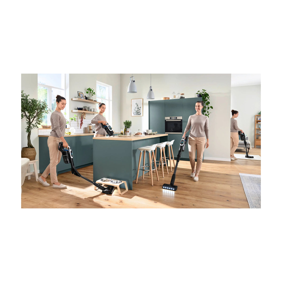 Aspirador escoba Bosch BCS1041WAC Unlimited 10, sin cable y batería intercambiable