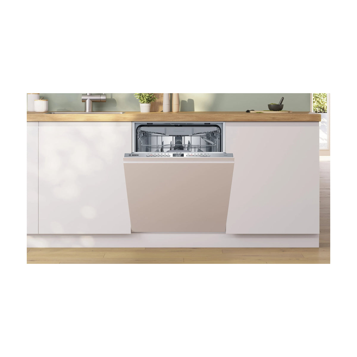 Lavavajillas integrable Bosch SMH4HVX14E, 14 cubiertos y puerta deslizante
