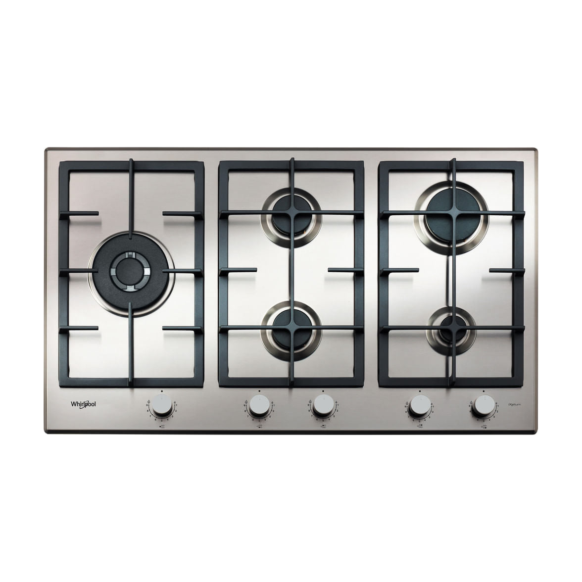 Placa de gas Whirlpool GMAL 9522/IXL de 86 cm con 5 quemadores