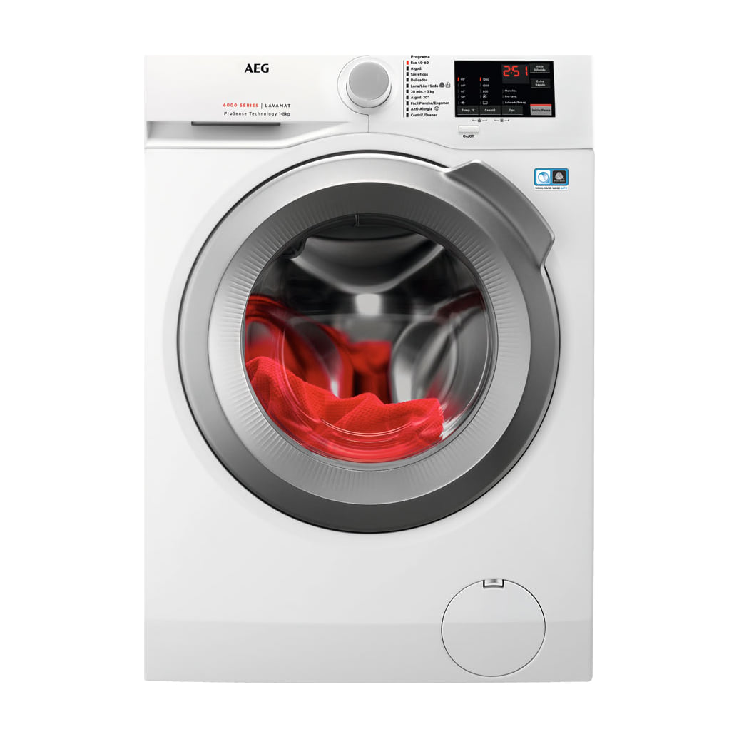 Lavadora AEG LFA6I8275A de 8 kg y 1200 rpm