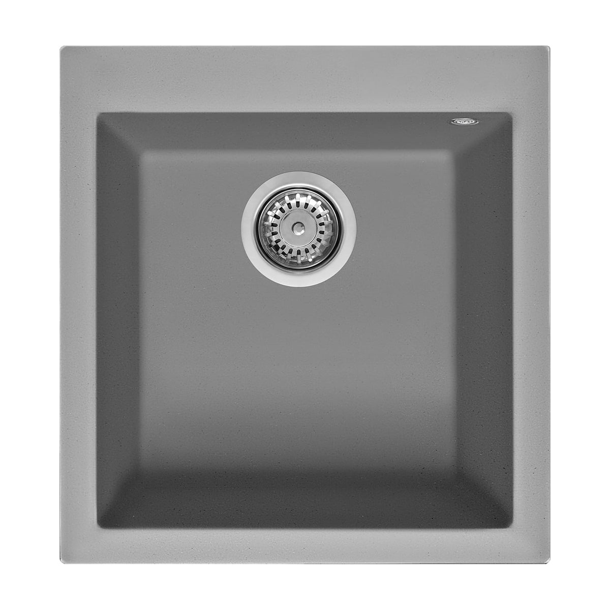 Fregadero Smeg VZ45CT de granito compuesto, una cubeta, gris cemento