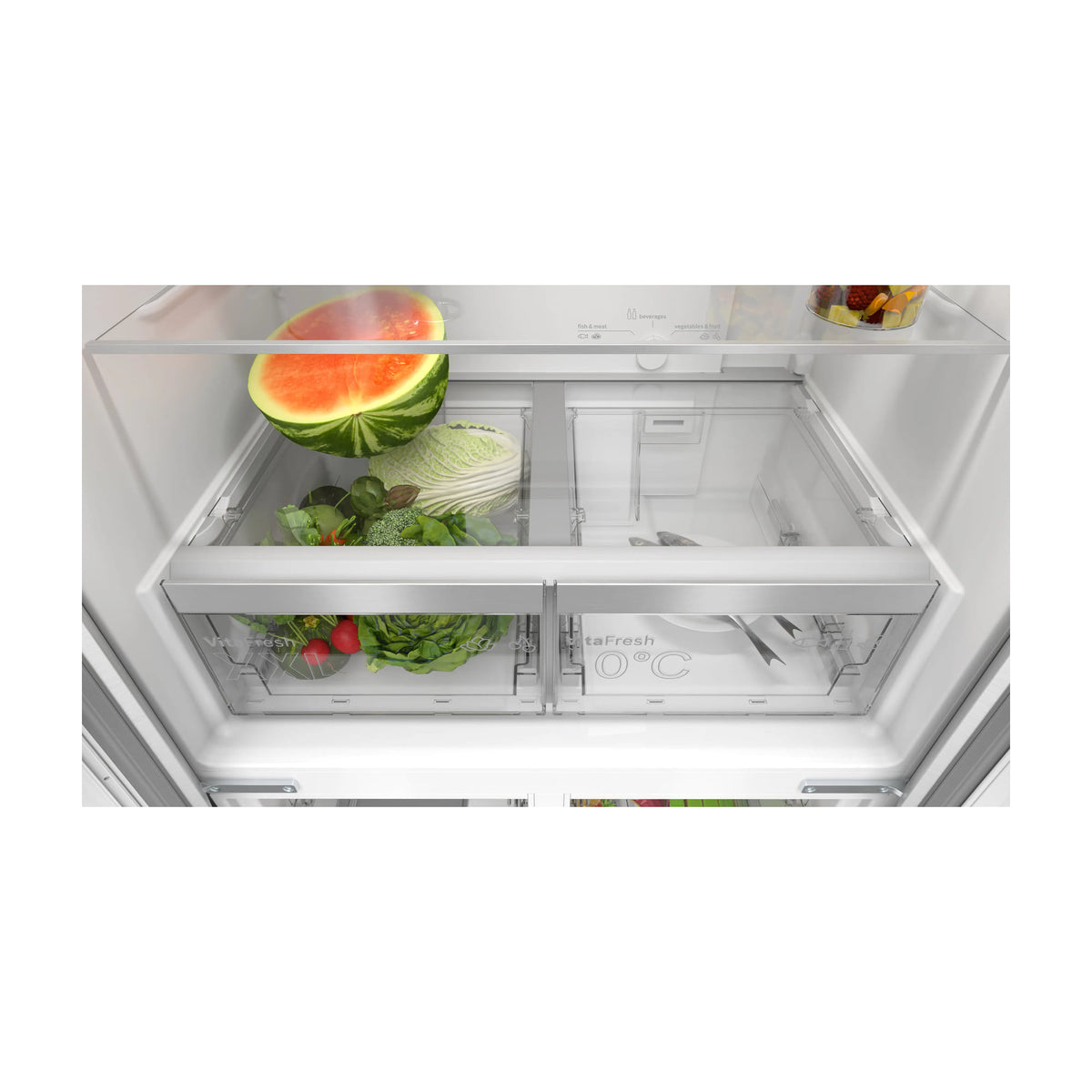 Frigorífico americano Bosch KMC85LBEA de 547 l, Total No Frost y cristal negro