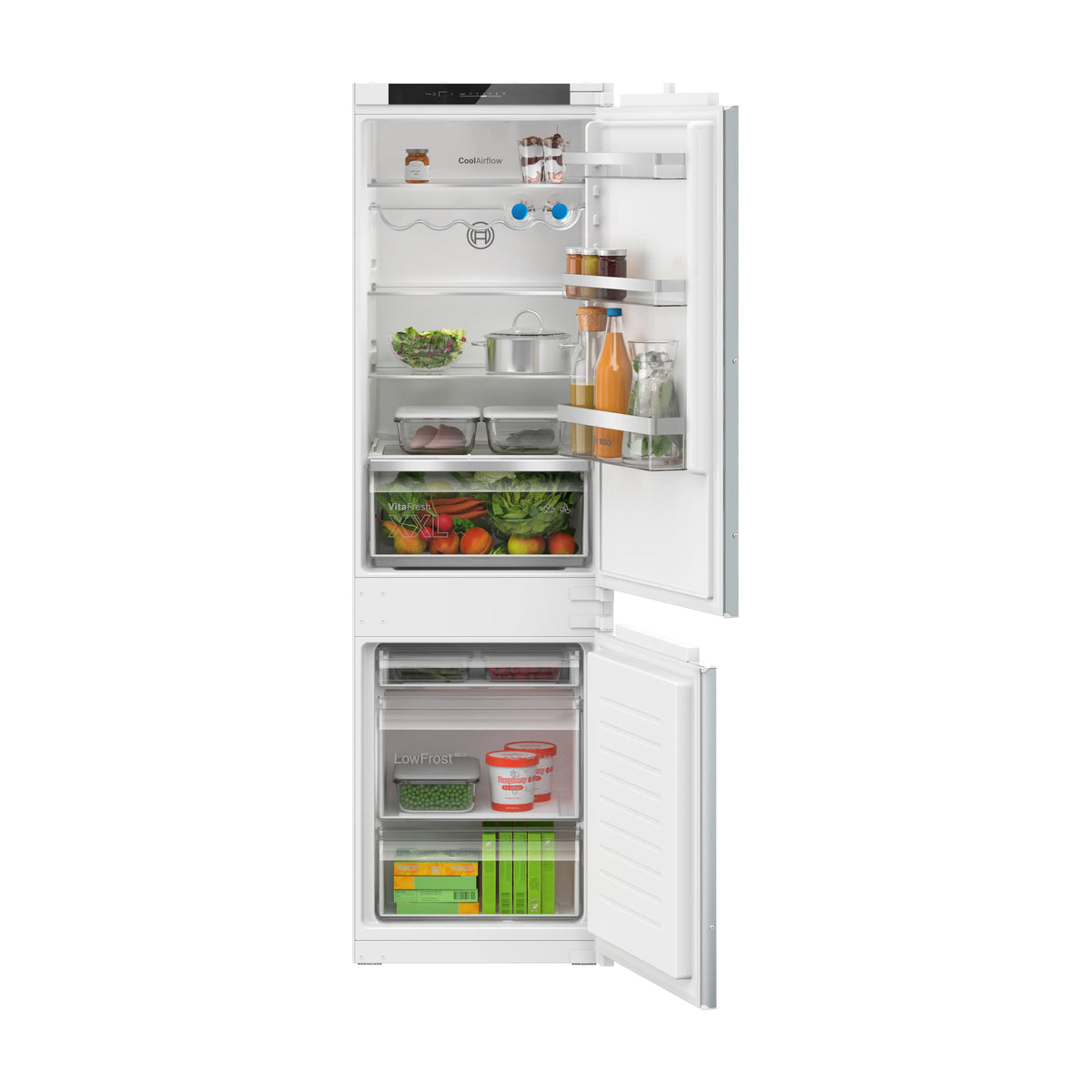 Frigorífico combi integrable Bosch KIV86VSE0, 267 l, LowFrost