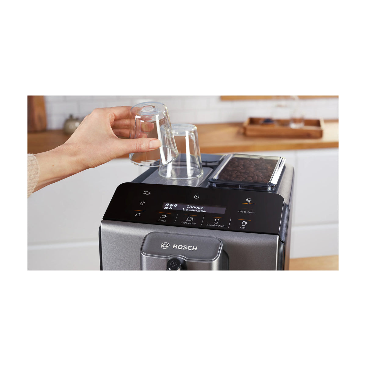 Cafetera superautomática Bosch TIE20504 VeroCafe, 15 bares y depósito de 1,4 l