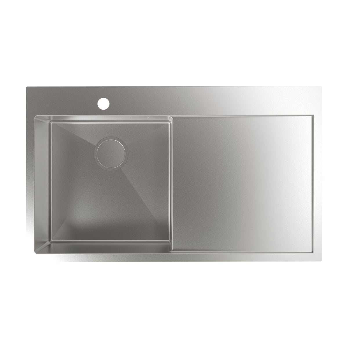 Fregadero Cata CBS-1 40-40 D R10 de acero inoxidable con escurridor derecho