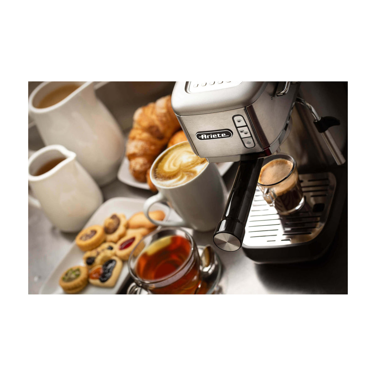 Cafetera espresso Ariete 1380/10 Metal, 15 bar y 14 cm de ancho