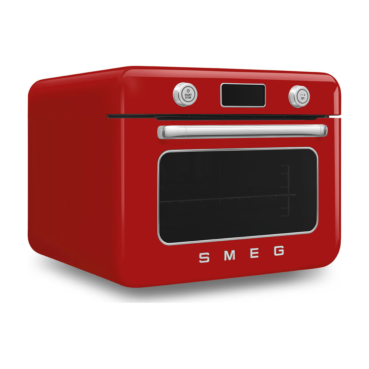 Horno de sobremesa Smeg COF01RDEU con vapor, 30 l, rojo