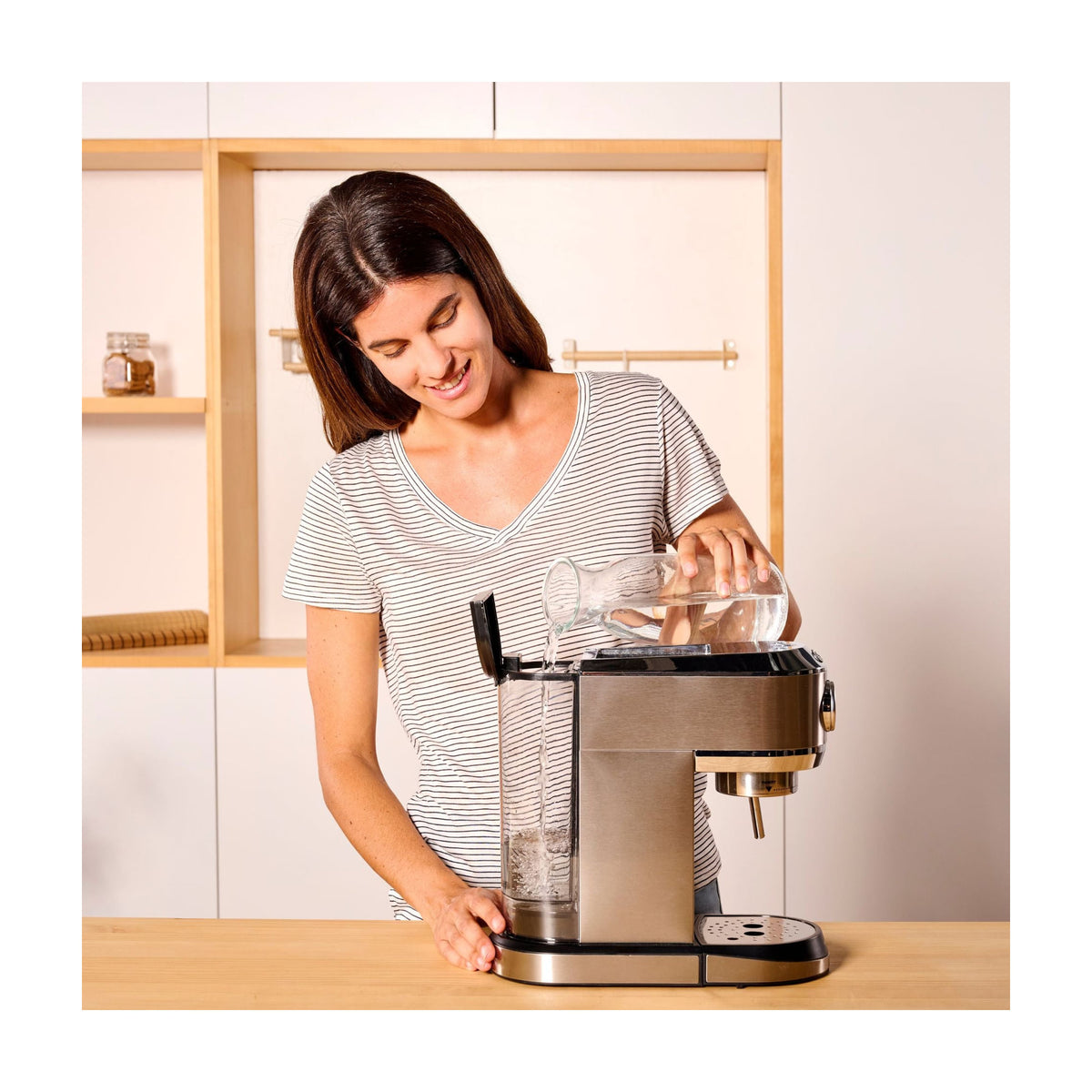 Cafetera espresso Solac CE4520 Taste Slim Pro, 20 bar y 1350 W