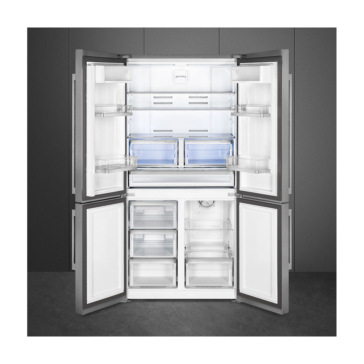 Frigorífico americano Smeg FQ60XDE de 4 puertas, No Frost total