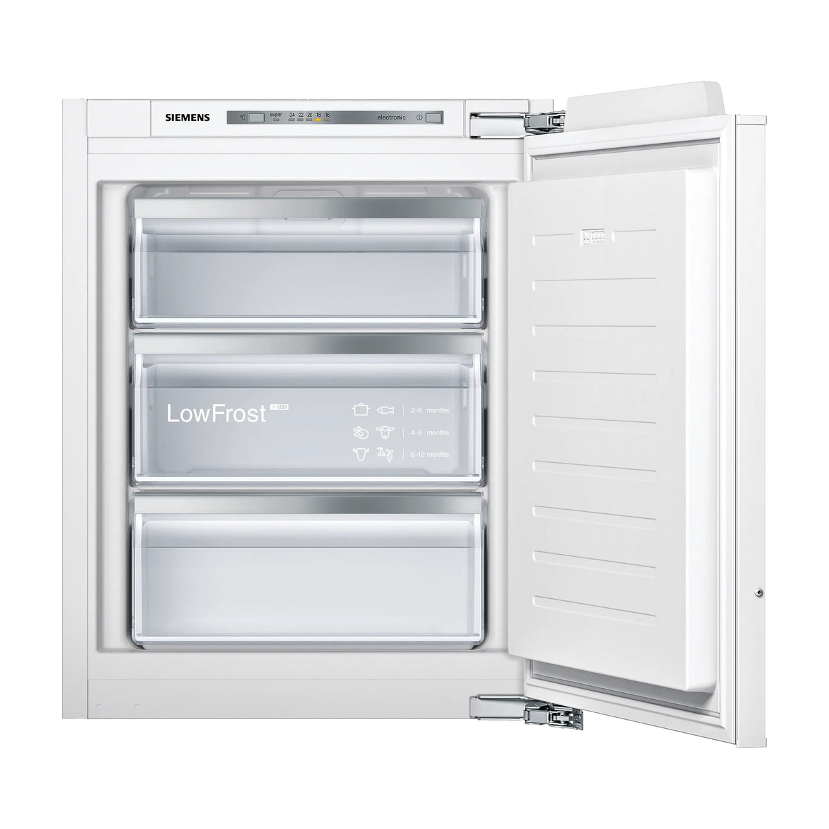 Congelador vertical integrable Siemens GI11VAFE0 de 72 l con lowFrost