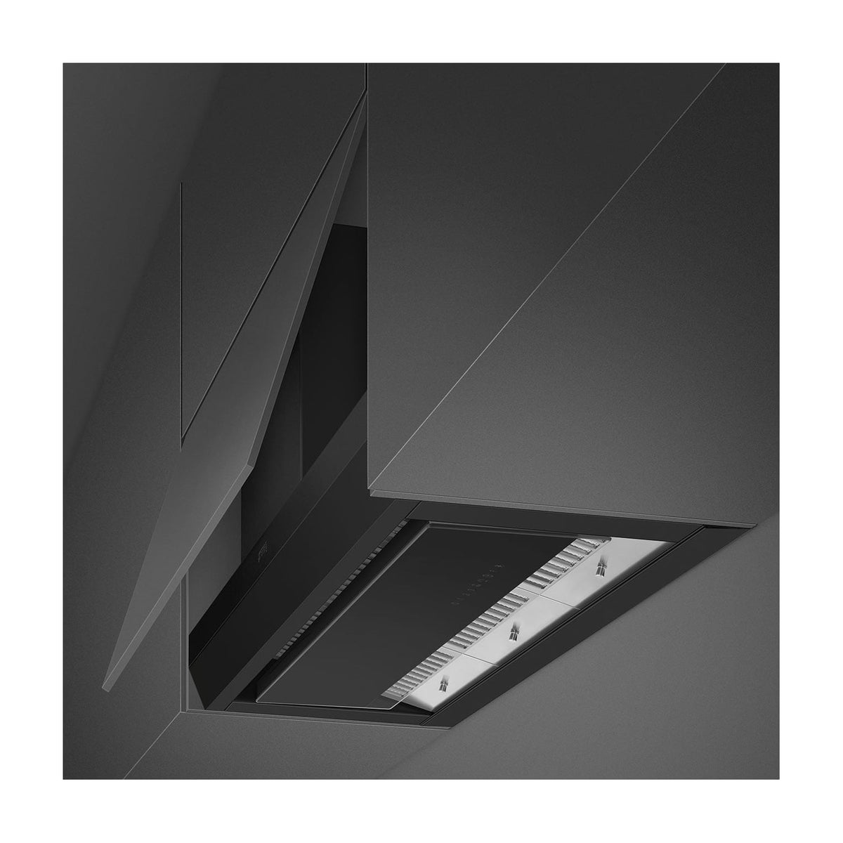 Campana integrable Smeg KSGT94BLV de 90 cm, negro mate y clase A