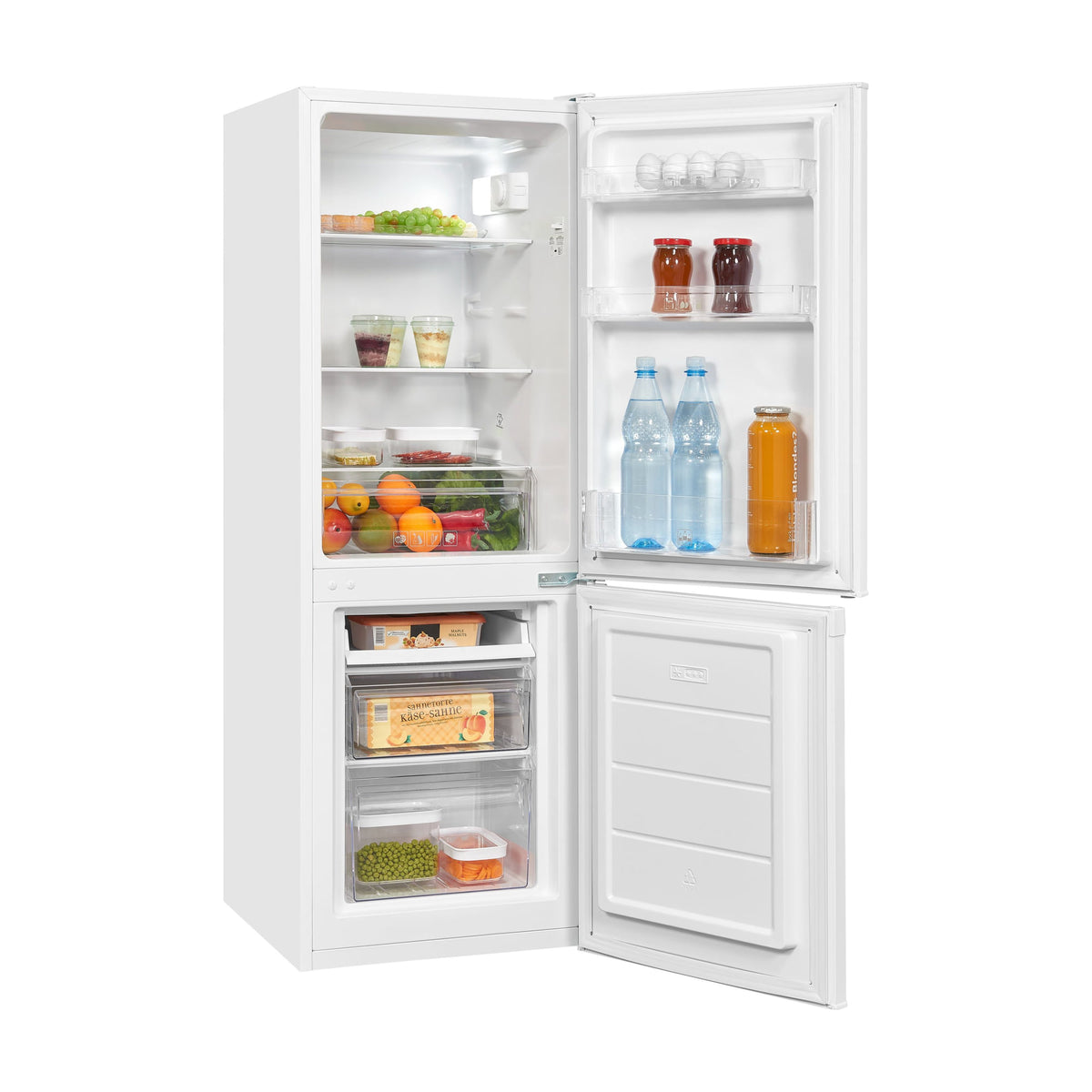 Frigorífico combi Exquisit KGC232-60-E-040E blanco, 173 l, clase E
