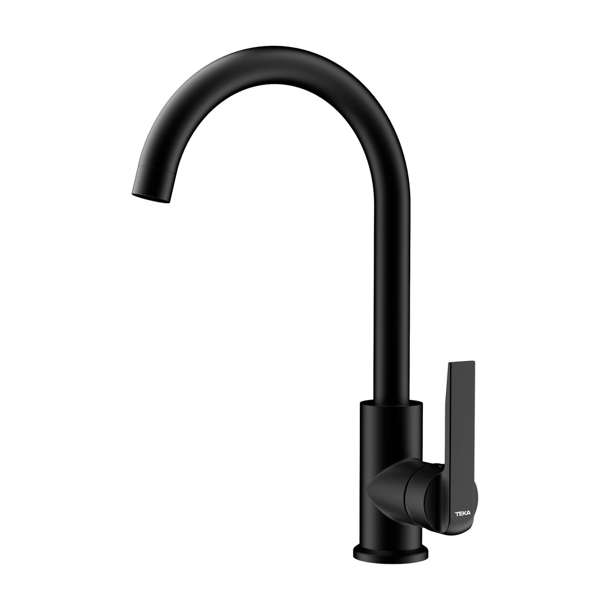 Grifo de cocina Teka IN 915 negro, monomando con caño giratorio 360°
