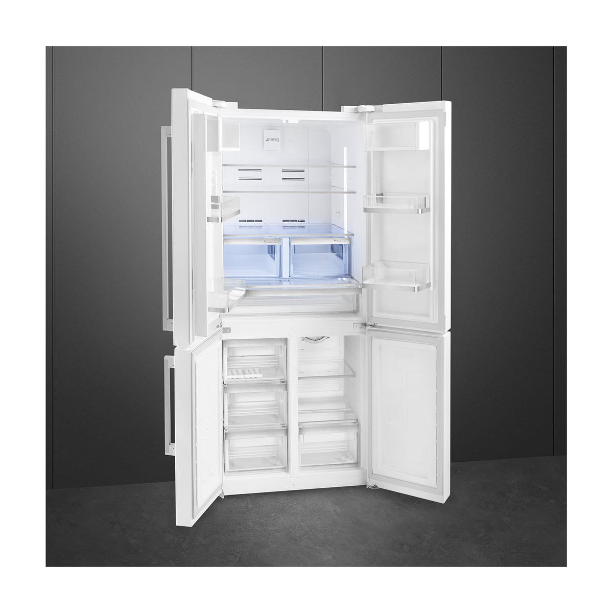 Frigorífico americano Smeg FQ60BDE de 4 puertas, 572 l y No Frost total