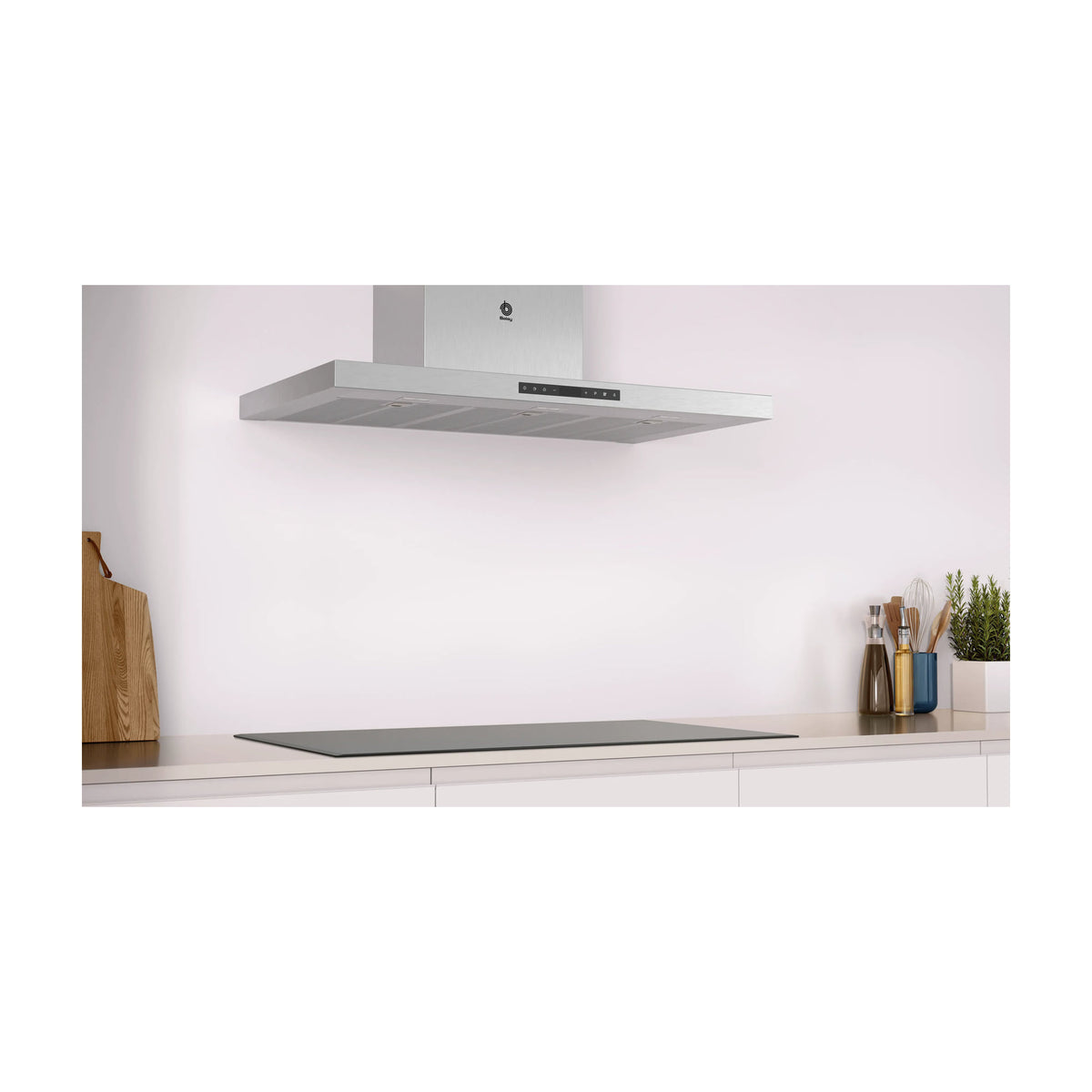 Campana decorativa de pared Balay 3BC998HX, 90 cm, inox
