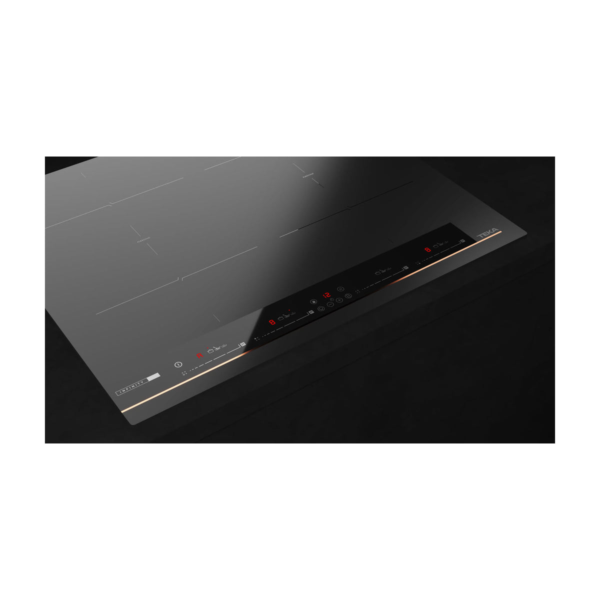 Placa de inducción Teka IBF 64-G1 MSP BM, 60 cm, Flex negro mate