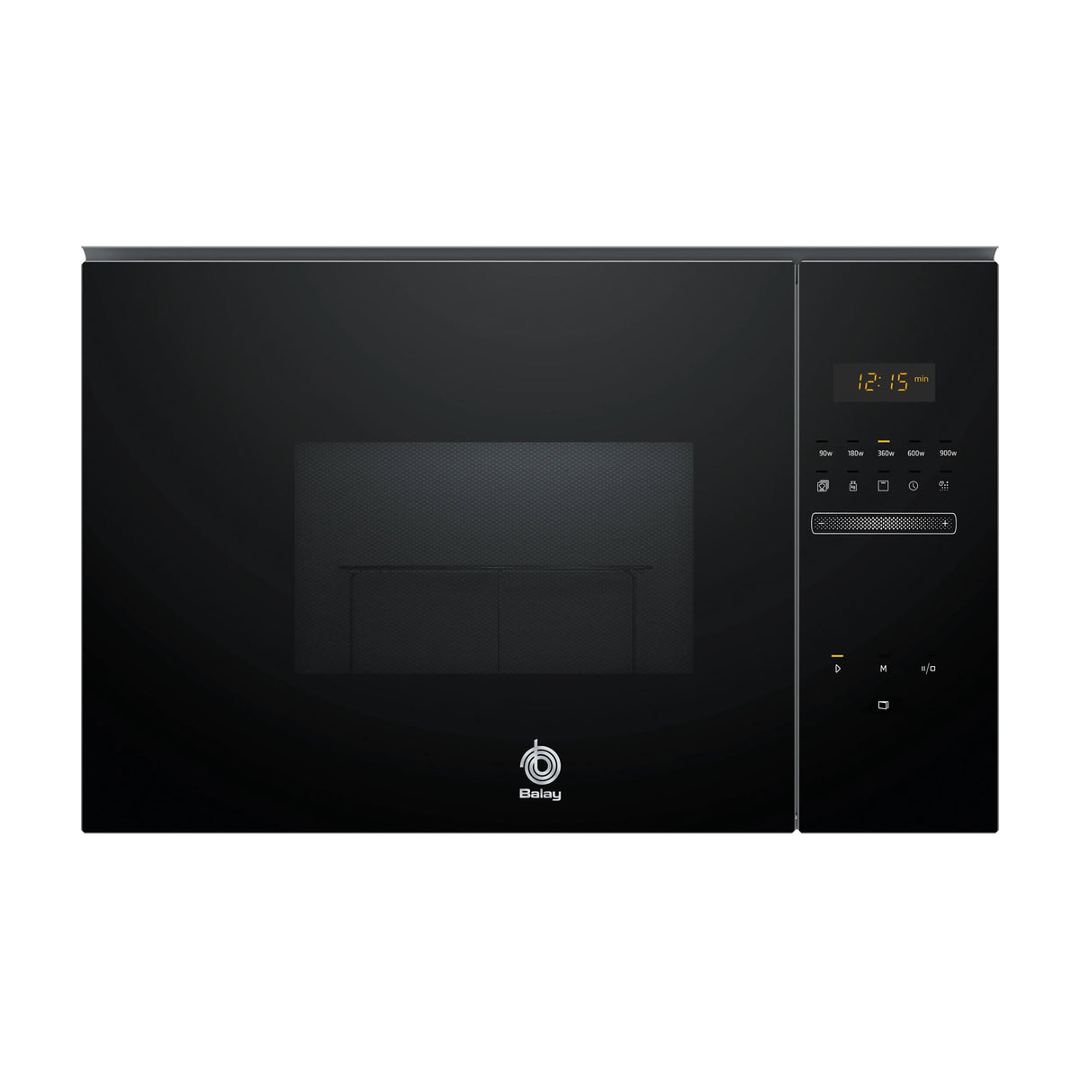 Microondas integrable Balay 3CG5175N2 de 25 l con grill, cristal negro