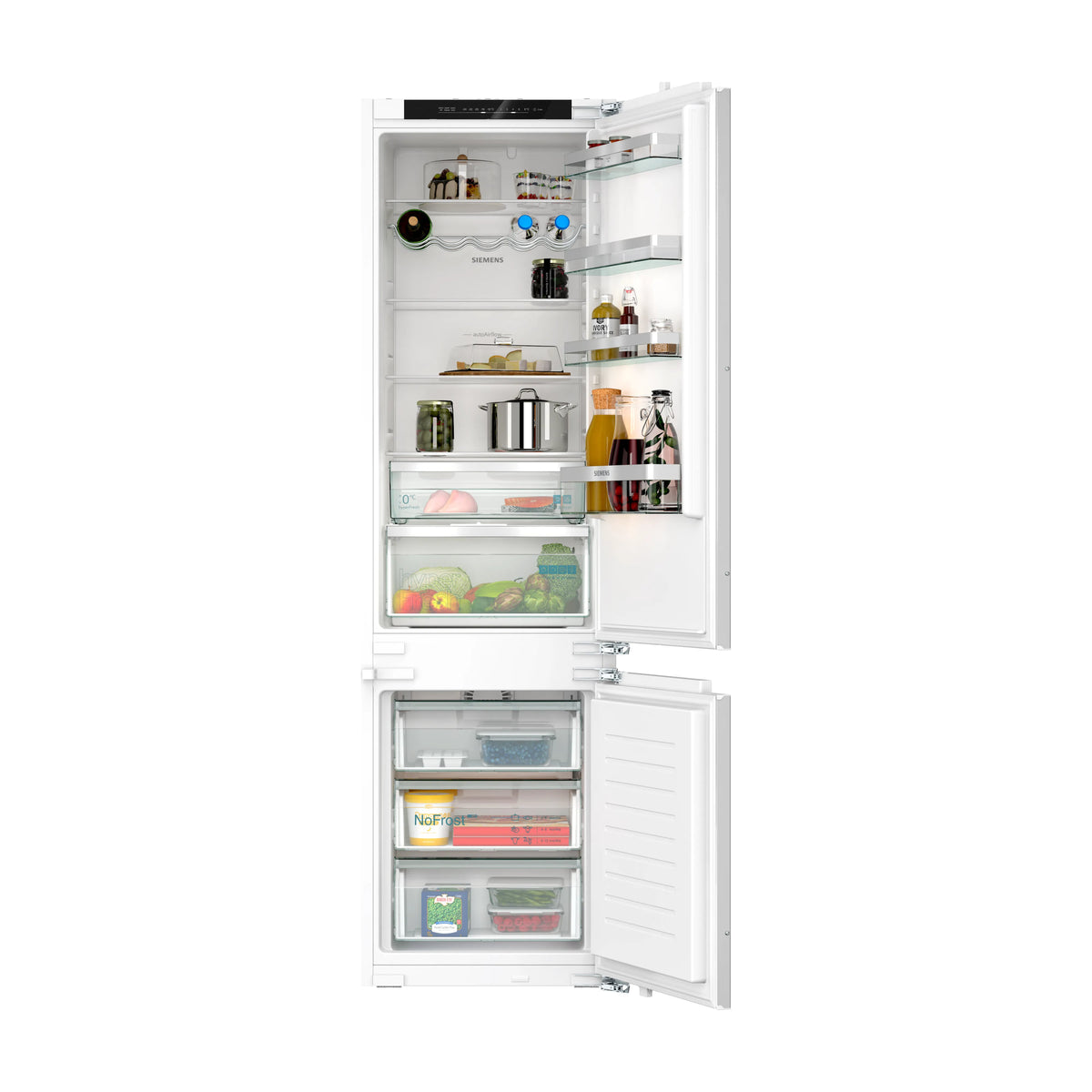 Frigorífico combi integrable Siemens KI96NVFD0, No Frost, 290 l