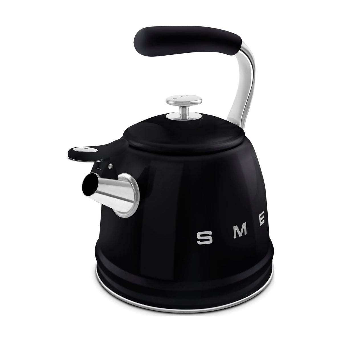 Hervidor silbante Smeg WKF01BL de 2,3 l, negro y apto para inducción