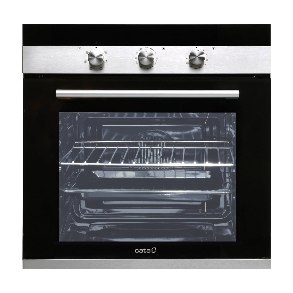 Horno multifunción CATA CM 760 AS BK, 50 litros y fondo reducido