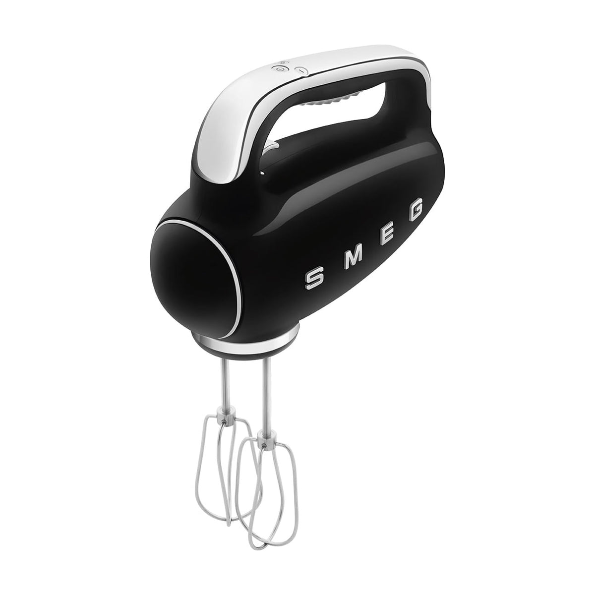 Batidora de varillas Smeg HMF01BLEU negra, 250 W y 9 velocidades