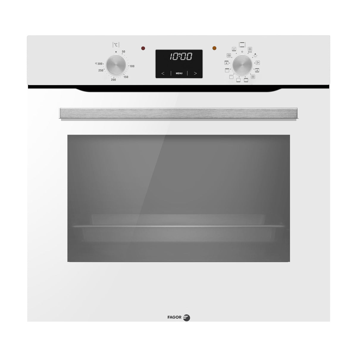 Horno multifunción Fagor 9H-185BB blanco, 77 litros y limpieza SteamClean