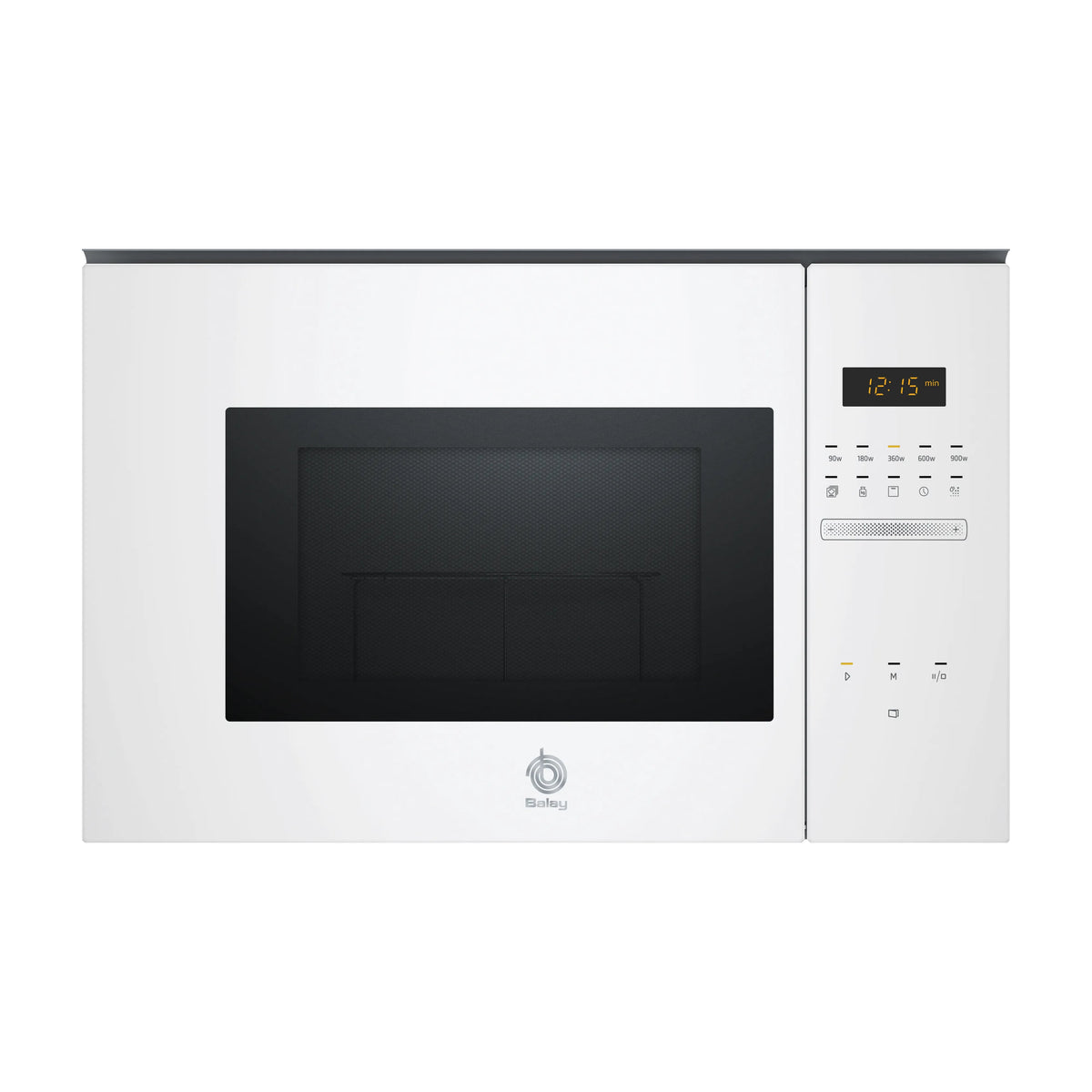 Microondas integrable con grill Balay 3CG5175B2, 25 l, cristal blanco