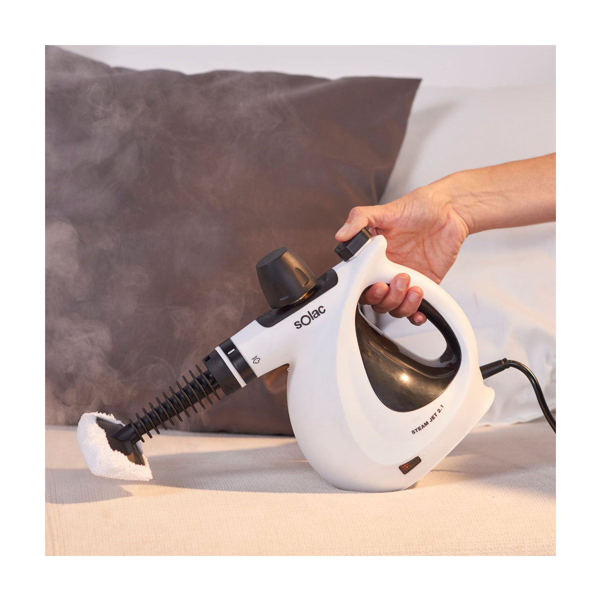 Limpiador de vapor Solac LV1301 Steam Jet 2.1, 1050 W y 3 bares