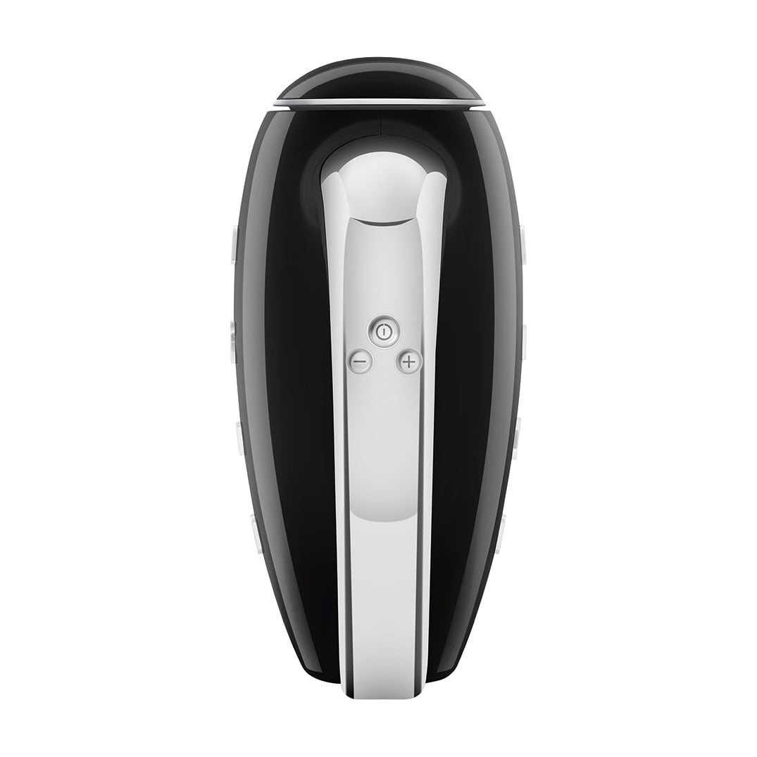 Batidora de varillas Smeg HMF01BLEU negra, 250 W y 9 velocidades