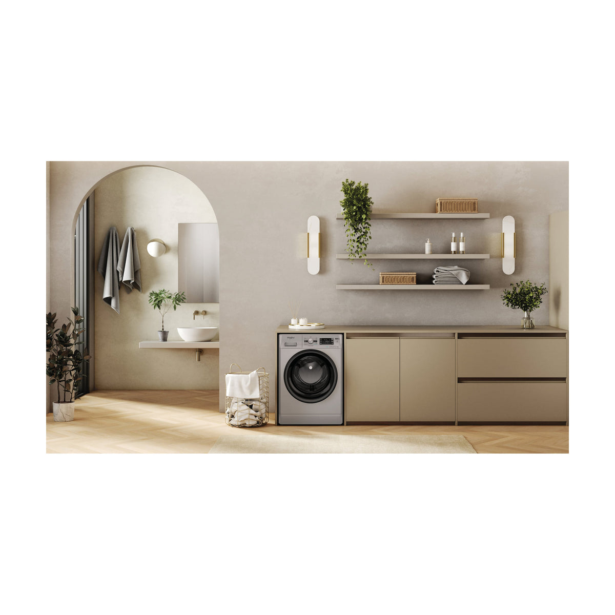 Lavadora Whirlpool FFB 8489 SBV SPT de 8 kg y 1400 rpm