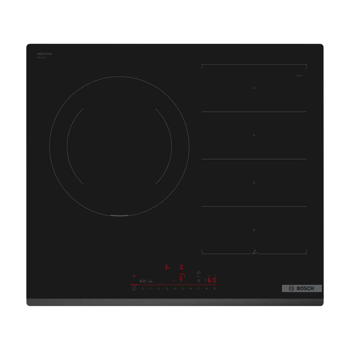 Placa de inducción Bosch PXJ631HC2E de 60 cm con FlexInducción y Home Connect