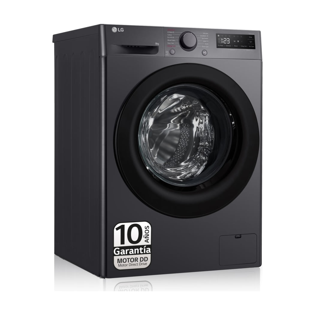 Lavadora LG F4WR5009A6M de 9 kg con vapor y AI Direct Drive